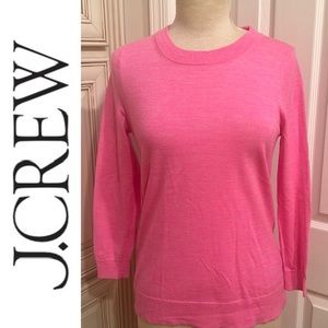 J. Crew Women's Pink Crew Neck Sweater